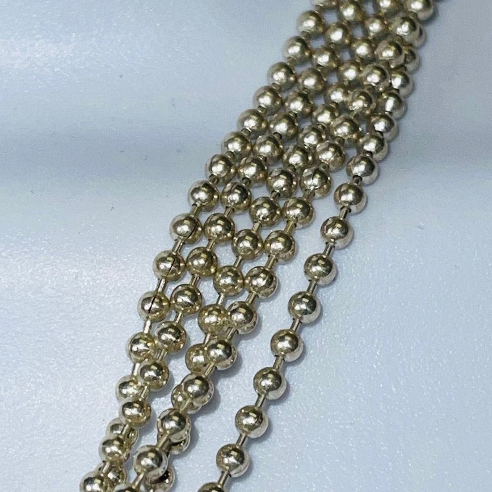 925 Sterling Silver Multi Strands Necklace Onyx & Amber Detachable Pendant - Picture 2 of 10